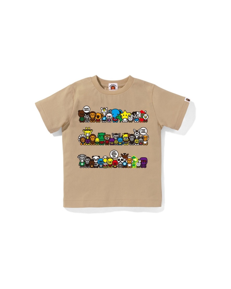 Hauts Bape Milo A To Z Hoop Beige Enfant | NOO-84536942